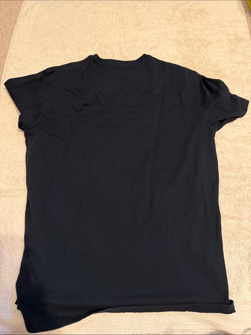 Banana Republic Black Short Sleeve Tee with White and Red Ski Map Graphic - Picture 6 of 6